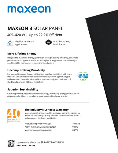 Maxion 7 445 Watt Solar Panel: High Efficiency and Warranty