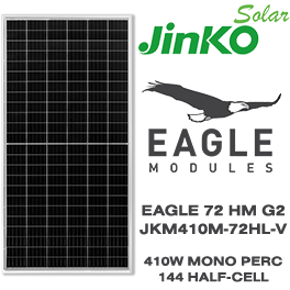 Jinko Eagle G2 410 Watt Panel: Affordable Option